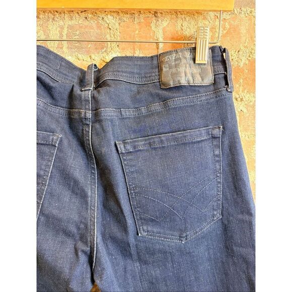 SEVEN7 • Dark Wash Slim Straight Blue Denim Jeans  • Ladies Size W30 L32 - Picture 2 of 7